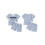 (0-6 Months, Blue) Completo neonato/a a 2 pezzi. 2