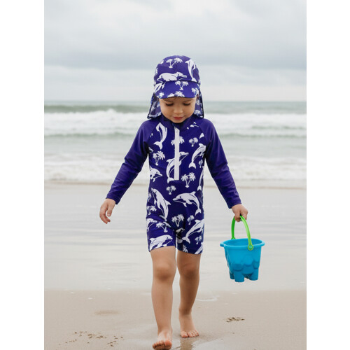 (2-3 Years, White) Costum de baie copii mici 2