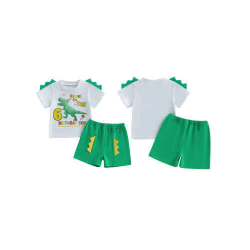 (6-7 Years, Army Green) 2dílná sada batolecích elastickým pasem 1