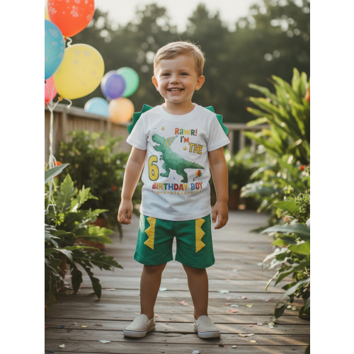 (6-7 Years, Army Green) 2dílná sada batolecích elastickým pasem 2