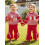 (2-3 Years, Red) Dvojdielne outfity pre elastickým pásom 8