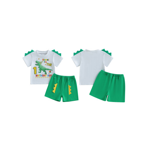 (1-2 Years, Army Green) 2dílná sada batolecích elastickým pasem 1