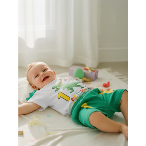 (1-2 Years, Army Green) 2dílná sada batolecích elastickým pasem 2