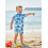 (2-3 Years, Blue) Μαγιό Rash Guard για νήπια με θέμα ωκεανό, φερμουάρ, κοντομάνικο 6