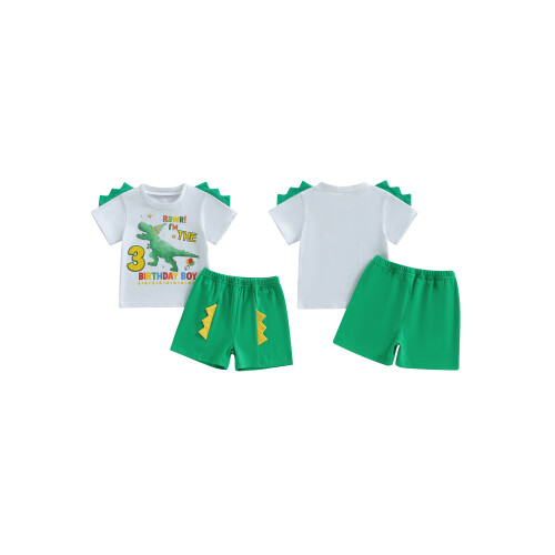 (3-4 Years, Army Green) 2dílná sada batolecích elastickým pasem 1