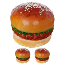 3Stk Burger Deko Prop Aus PU Für Fotoshoot Und Themenparty