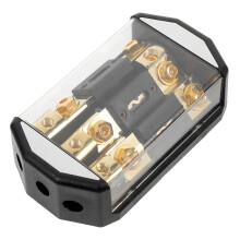 Auto Audio Amp Fuse Block Zwart Plastic Met Snelle Installatie