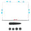 2Sets Computer Waterproof Foam Adhesive Tape Set in Assorted Colors 1