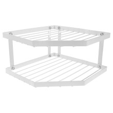 2Pcs Space Saving Metal Corner Shelf Kitchen Pot Spice Organizer