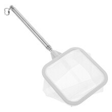 3Pcs Retractable Stainless Steel Fish Catching Net White for Aquarium
