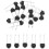 40Pcs Miniature Tactile Push Button Switch Black Copper 1