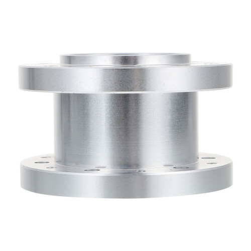 2Sets Steering Wheel Hub Adapter Silver Aluminum Lightweight Practical