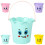 10Pcs Durable Plastic Beach Pails Sand Buckets Multi-Use Water Toys 1