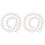 2Strings Silver Pearl Rhinestone Chain Trim for DIY Sewing and Apparel 4