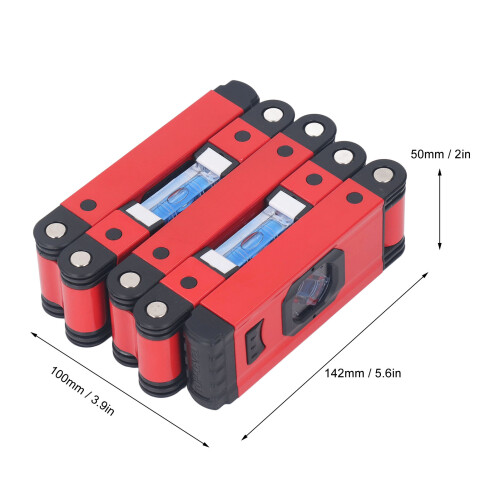 28 Inch Foldable Bubble Level with Aluminum Alloy Frame for Precise Measurements 1