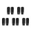 10Pcs Black Plastic Fireplace Handle Replacement Sleeve for Boilers 5