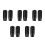 10Pcs Black Plastic Fireplace Handle Replacement Sleeve for Boilers 7