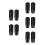 10Pcs Black Plastic Fireplace Handle Replacement Sleeve for Boilers 10
