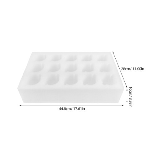 White Foam Beverage Tray with Insulation for Coffee Drink Cups 1