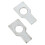 8Pcs Car Wheel Alignment Clamp Spacers Silver Aluminum Steering Pads 3