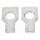10Pcs Car Steering Wheel Alignment Clamp Pad Aluminum Silver Durable 2