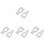 8Pcs Car Wheel Alignment Clamp Spacers Silver Aluminum Steering Pads 4