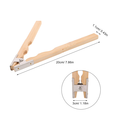 Outil Pince Bois Kaki Pour Fixation Bijouterie 1