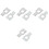 8Pcs Car Wheel Alignment Clamp Spacers Silver Aluminum Steering Pads 5