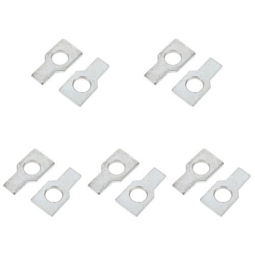 10Pcs Car Steering Wheel Alignment Clamp Pad Aluminum Silver Durable 2