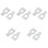 10Pcs Car Steering Wheel Alignment Clamp Pad Aluminum Silver Durable 4