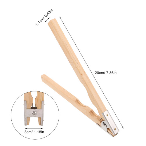 Outil Pince Bois Kaki Pour Fixation Bijouterie 2