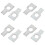 8Pcs Car Wheel Alignment Clamp Spacers Silver Aluminum Steering Pads 7