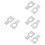 8Pcs Car Wheel Alignment Clamp Spacers Silver Aluminum Steering Pads 8