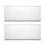 2Pcs White Plastic Watercolor Palette Box 24 Wells Foldable Paint Case 9