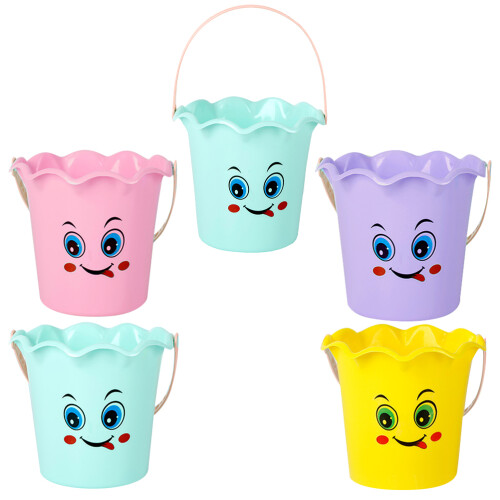 10Pcs Durable Plastic Beach Pails Sand Buckets Multi-Use Water Toys 2