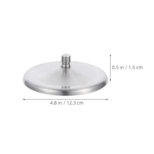 5Stk Robuste Deckel Für Kaffeetassen, Staubschutz, Silber 2