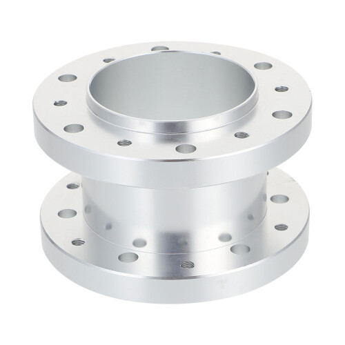 2Sets Steering Wheel Hub Adapter Silver Aluminum Lightweight Practical 1