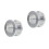 2Sets Steering Wheel Hub Adapter Silver Aluminum Lightweight Practical 4