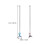 6Pcs Long Handle Glass Cocktail Stirring Rods Assorted Colors 10