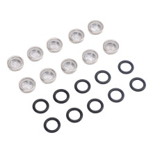 10pcs Motorcycle Brake Master Cylinder Sight Glass with O Ring 12mm Diameter