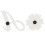2 pezzi charm in silicone con lettera A - crisantemo bianco 8