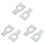 6Pcs Silver Aluminum Steering Wheel Alignment Clamp Gasket for Car Use 4