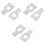 6Pcs Silver Aluminum Steering Wheel Alignment Clamp Gasket for Car Use 5