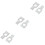 6Pcs Silver Aluminum Steering Wheel Alignment Clamp Gasket for Car Use 7