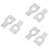 6Pcs Silver Aluminum Steering Wheel Alignment Clamp Gasket for Car Use 8