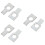 6Pcs Silver Aluminum Steering Wheel Alignment Clamp Gasket for Car Use 9