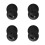 4Sets Black Iron Rubber Wheel Alignment Tool Base for Vehicle Steering 5