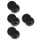 4Sets Black Iron Rubber Wheel Alignment Tool Base for Vehicle Steering 7
