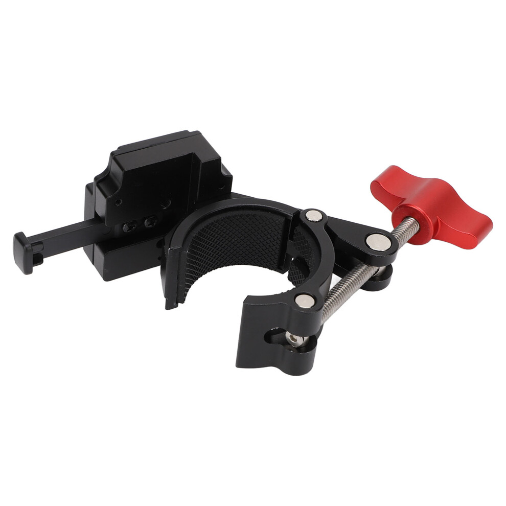 V Mount Battery Clamp Aluminum Rubber For 0.39-1.61In Poles Stability Light 8481385793855