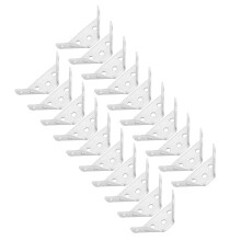 20 Stück Edelstahl-Eckverbinder. Winkelverbinder für Schrankregale